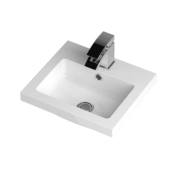 Hudson Reed 400 X 355mm Full Depth Polymarble Basin 1TH 3 Hudson Reed 400 X 355mm Full Depth Polymarble Basin 1TH