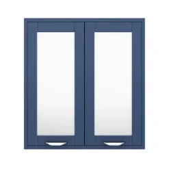 Keswick Blue 600mm Traditional Wall Hung 2 Door Mirror Cabinet -Bathroom Discount Store kesblu2dm d2