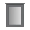 Heritage Caversham Single Door Mirror Wall Cabinet - Graphite -Bathroom Discount Store kgrsmwu