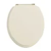 Heritage - Standard Toilet Seat With Gold Hinges - Various Colour Options -Bathroom Discount Store koy100 ln