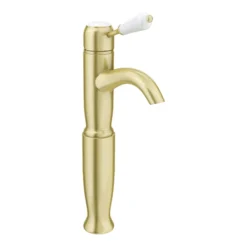 Lancaster Traditional Brushed Brass Tall Mono Basin Mixer -Bathroom Discount Store lbb8td2