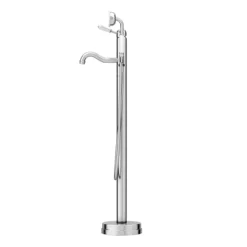 Lancaster Traditional Chrome Single Lever Freestanding Bath Shower Mixer -Bathroom Discount Store lch8fs d4