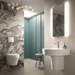 Hudson Reed Glamour LED Touch Sensor Mirror With Demister Pad -Bathroom Discount Store lq083 d1