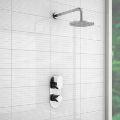 Bosa Modern Twin Concealed Thermostatic Shower Valve -Bathroom Discount Store lsv91 detail2
