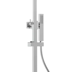 Milan Deluxe Cool Touch Square Thermostatic Shower (300 X 300mm Head - Chrome) -Bathroom Discount Store mil2ct d2