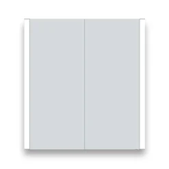 Toreno 700x650mm LED Illuminated 2-Door Bluetooth Mirror Cabinet With Motion Sensor, Shaving Socket & Anti-Fog -Bathroom Discount Store mir018 d1n