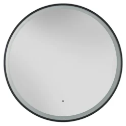 Heritage Newick Black 590mm Illuminated Circular Mirror With Demister Pad 7 Heritage Newick Black 590mm Illuminated Circular Mirror With Demister Pad -Bathroom Discount Store mnebl590 d1