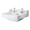 Carlton/Richmond 500mm Small 2 Tap Hole Basin -Bathroom Discount Store ncs884 l