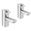 Neo Minimalist Basin Pillar Taps - Chrome 1 Neo Minimalist Basin Pillar Taps - Chrome -Bathroom Discount Store neominimalistbasinpillartapschromenl