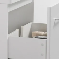 Odyssey White Wall Hung Vanity Unit - 600mm Wide With Chrome Handle -Bathroom Discount Store ody6vmwcp d1