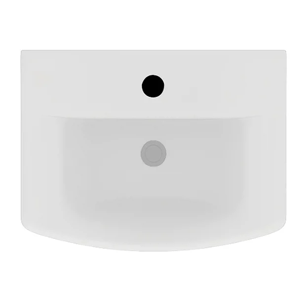 Nuie Asselby Cloakroom Basin 1TH With Pedestal (500 X 375mm) 3 Nuie Asselby Cloakroom Basin 1TH With Pedestal (500 X 375mm)