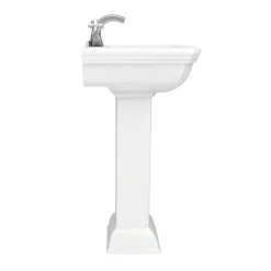 Rydal Traditional Basin + Pedestal (1 Tap Hole) -Bathroom Discount Store rydbp d3