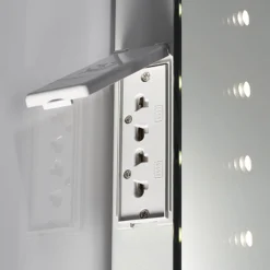 Sensio Sienna 390 X 500mm LED Mirror With Demister Pad & Shaving Socket -Bathroom Discount Store se30696c0.1 d3