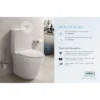 RAK Sensation Touchless Flush Rimless BTW Close Coupled Toilet + Soft-Close Seat -Bathroom Discount Store senpaktfsc d1