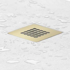 Brushed Brass Shower Grate Cover For Imperia Shower Trays 5 Brushed Brass Shower Grate Cover For Imperia Shower Trays -Bathroom Discount Store sg bbr lrg