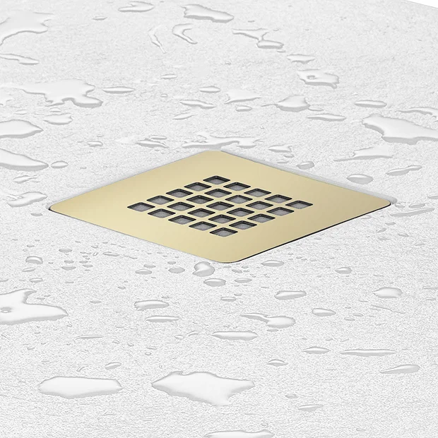 Brushed Brass Shower Grate Cover For Imperia Shower Trays 4 Brushed Brass Shower Grate Cover For Imperia Shower Trays - Image 2