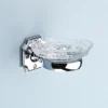 Silverdale Luxury Victorian Crystal Soap Dish - Chrome -Bathroom Discount Store silverdaleluxuryvictoriancrystalsoapdishchromel