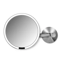 Simplehuman Rechargeable Wall Mounted 20cm Cosmetic Sensor Mirror -Bathroom Discount Store st3002 d1