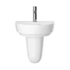 Heritage Stamford 450mm 1TH Basin + Small Semi Pedestal -Bathroom Discount Store st450sp