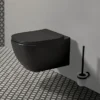 Ideal Standard Tesi Silk Black AquaBlade Wall Hung WC + Soft Close Seat