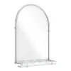 Chatsworth Traditional 700 X 490mm Arched Mirror With Glass Shelf - Chrome -Bathroom Discount Store tmcs02 detail1