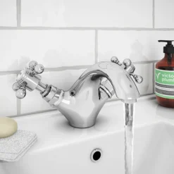 Chatsworth 1928 Traditional Crosshead Mono Basin Mixer Tap -Bathroom Discount Store trad05d d3