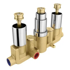 Trafalgar Traditional Triple Thermostatic Shower Package With Head + Handset -Bathroom Discount Store tradpk01 d2