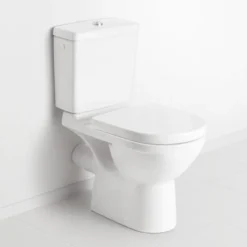 Villeroy & Boch Villeroy And Boch O.novo Close Coupled Toilet (Side/Rear Entry Water Inlet) + Soft Close Seat -Bathroom Discount Store vbonbisc1 l