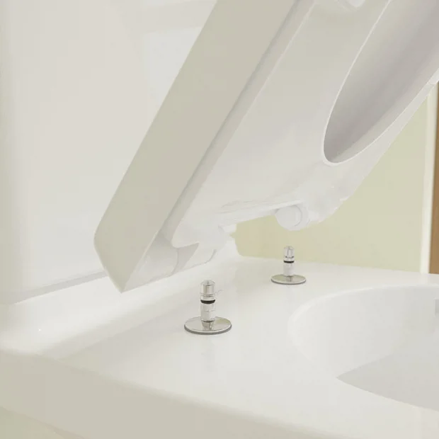 Villeroy & Boch Villeroy And Boch O.novo Compact Rimless Close Coupled Toilet (Bottom Entry Water Inlet) + Soft Close Seat 6 Villeroy & Boch Villeroy And Boch O.novo Compact Rimless Close Coupled Toilet (Bottom Entry Water Inlet) + Soft Close Seat - Image 4