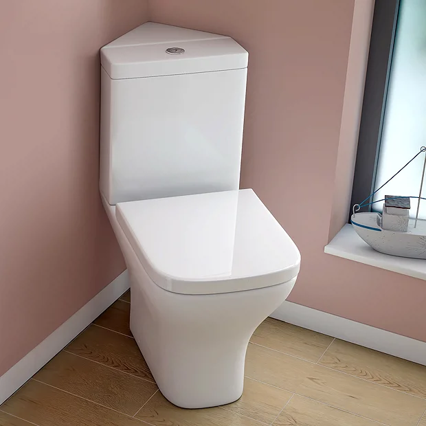 Venice Modern Corner Toilet + Soft Close Seat 4 Venice Modern Corner Toilet + Soft Close Seat - Image 2
