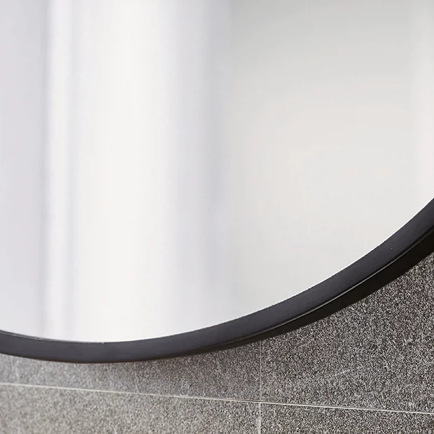 Arezzo Matt Black 500 X 800mm Capsule Mirror 6 Arezzo Matt Black 500 X 800mm Capsule Mirror - Image 4