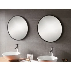 Venice Black 800mm Round Mirror -Bathroom Discount Store venr60blk d2