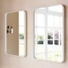 Venice White Frame 500 X 750mm Rectangular Mirror 1 Venice White Frame 500 X 750mm Rectangular Mirror -Bathroom Discount Store venwf5075 d2