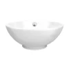 Runda Round Counter Top Basin 0TH - 380mm Diameter -Bathroom Discount Store ves979d4