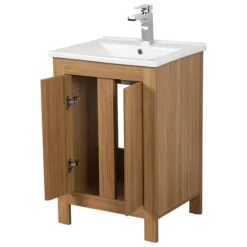 Valencia Naturale Oak Effect Vanity Unit - 550mm Wide -Bathroom Discount Store vnat55oak d2