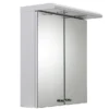 Croydex Shire 2 Door Mirror Cabinet With Light & Shaver Socket - White