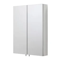 Croydex Anton Double Door Stainless Steel Mirrored Bathroom Cabinet -Bathroom Discount Store wc756105ai1