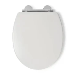Croydex Lugano White Flexi-Fix Toilet Seat With Soft Close And Quick Release -Bathroom Discount Store wl601022h d3