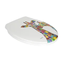 Croydex Francie & Josie Flexi-Fix Toilet Seat By Steven Brown Art -Bathroom Discount Store wl604122 d1