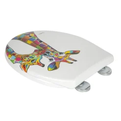 Croydex Francie & Josie Flexi-Fix Toilet Seat By Steven Brown Art -Bathroom Discount Store wl604122 d2